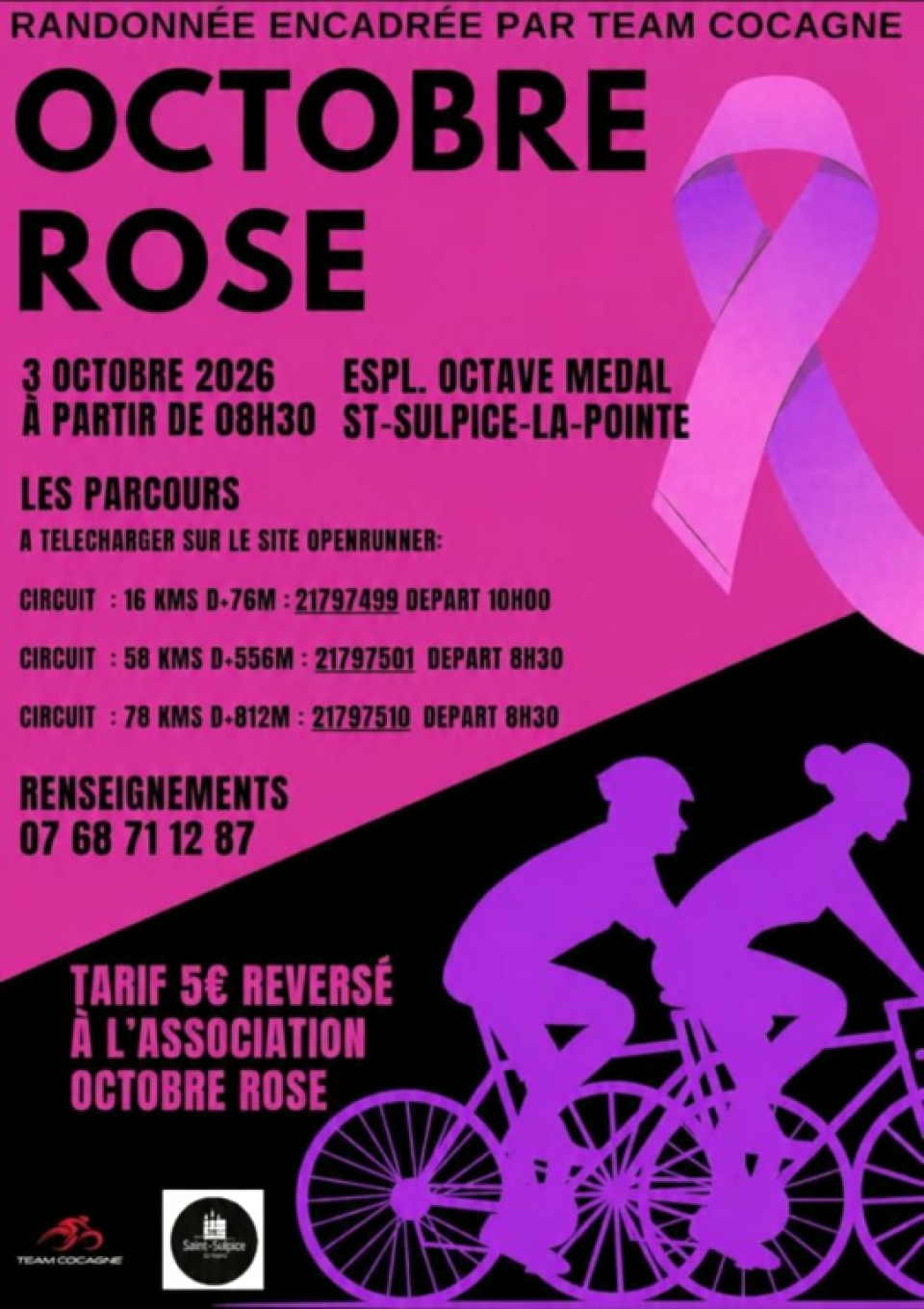 Octobre Rose Saint-Sulpice-La-Pointe